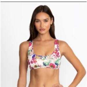 Johnny Was NEW Back Ring Bikini Top Aldrich, Color ADI, Small